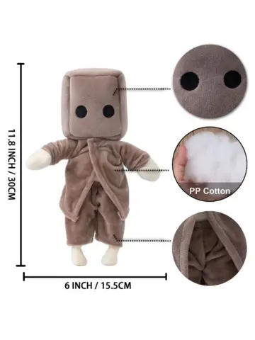 Игрушки мягкие Шестая Ном и Моно из игры Маленькие Кошмары