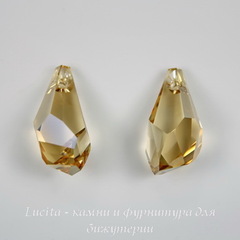 6015 Подвеска Сваровски Polygon Drop Crystal Golden Shadow (17 мм)