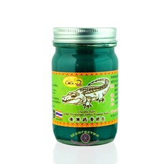 Зелёный тайский бальзам  с жиром крокодила от болей в суставах и мышцах, CoCo D