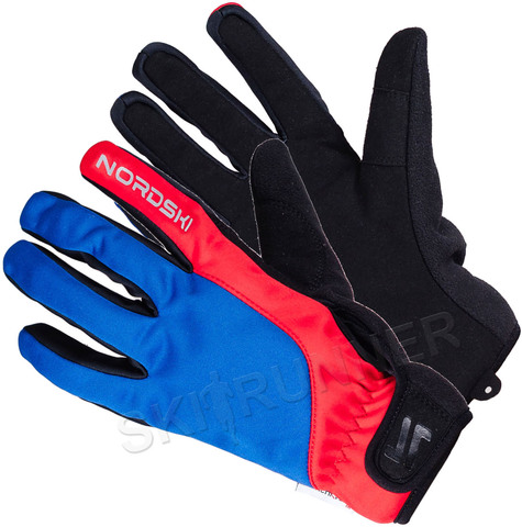 Лыжные перчатки Nordski Racing Blue/Red WS