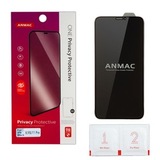 Защитное стекло 9H HD Privacy ANMAC для iPhone X, Xs, 11 Pro (Антишпион) (Черная рамка)