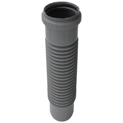 Патрубок гофрированный D 50мм, 60см, внутренний СЕРЫЙ