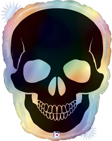 Фигура Череп Призрачный опал, Черный, Голография