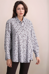 Блуза с цветочным узором Marina Rinaldi