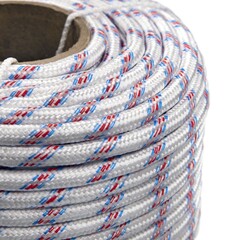 51-2-010 Фал плетеный полипропиленовый 24-прядный, 700кгс, сердечник полипропилен, д.10мм, бухта100м (РемоКолор)