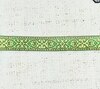 Тесьма жаккард, ш. 2 см, зелёный с золотом