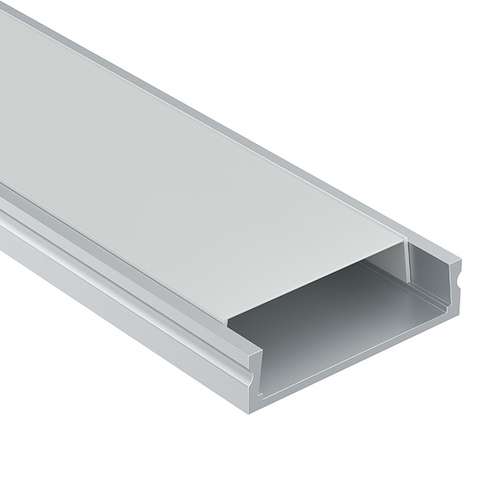 Алюминиевый профиль Maytoni накладной 24×6 (Серебро, 2 м), ALM002S-2M