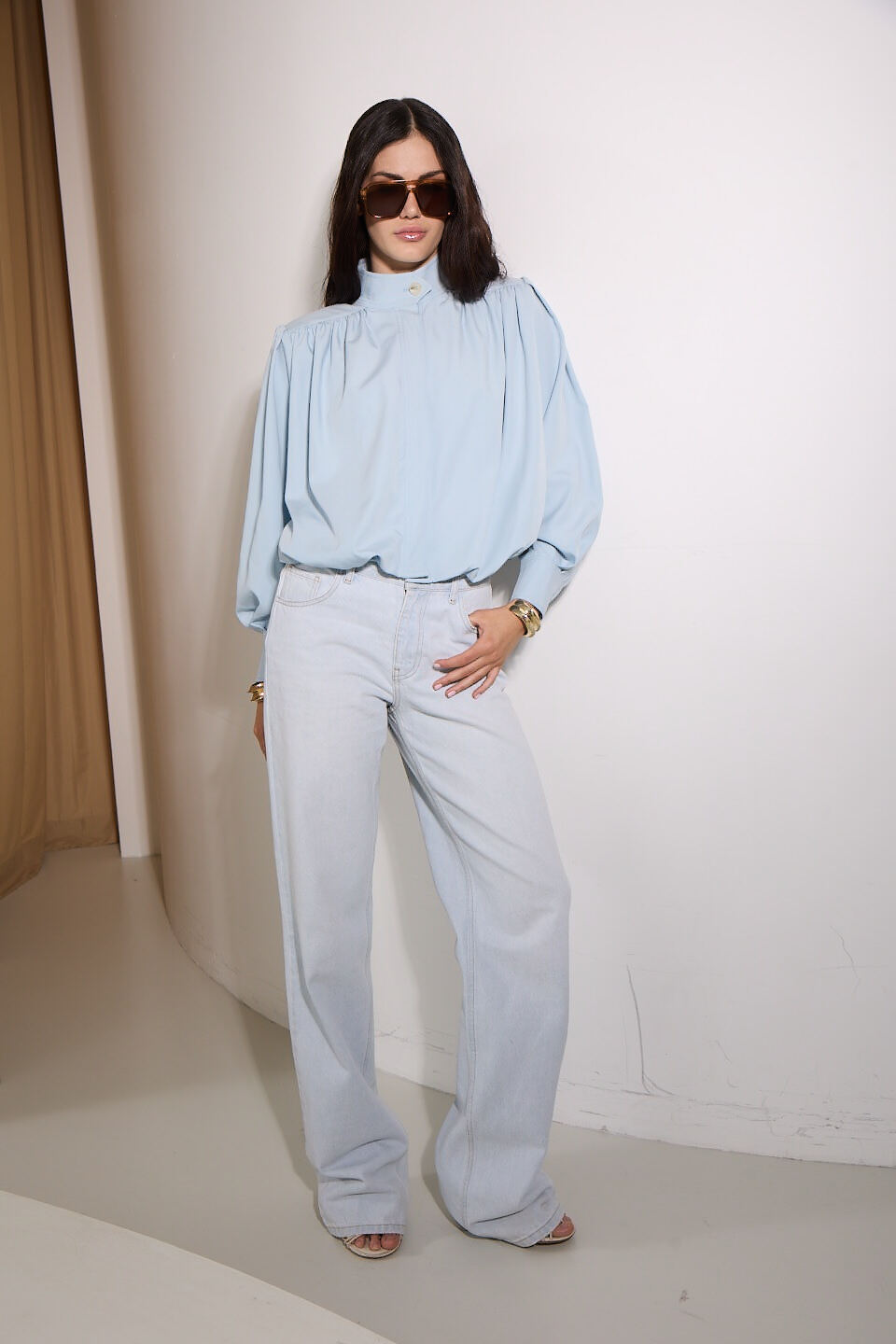 Жакет с рукавами-буфами