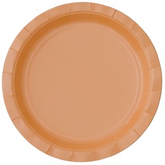 Тарелки однотонные, Персиковый, 17 см, 6 шт.