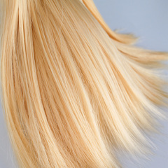 Волосы - трессы для кукол, прямые, светло-пшеничные, 15 см*1 метр. , набор 2 шт.