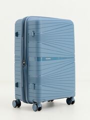 Чемодан полипропилен MIRONPAN Серо-голубой (Чемодан цвета неба) (XL) 78х52х33(+3)см/4,4 кг/120 л2