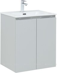 Aquanet 274007 Тумба с раковиной Алвита new 60 подвесная 2 дв. цв. серый (274007) фото