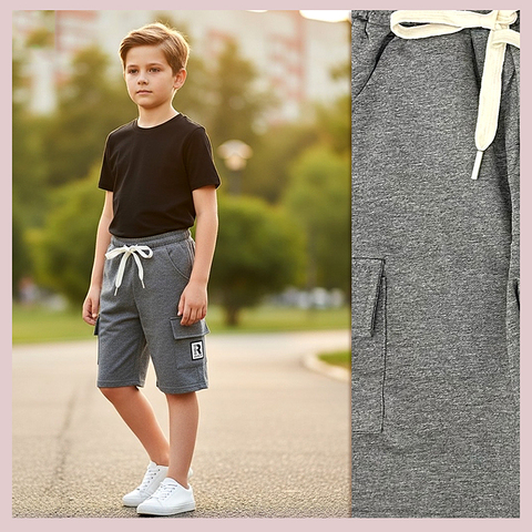 Шорты хлопок м (7-12) 260313-DR4005