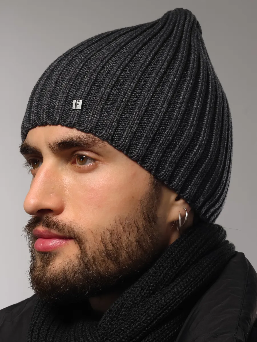 Шапка зимняя с флисом весенняя