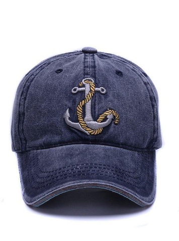 Картинка кепка Skully Wear baseball cap ancor navy - 7