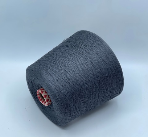 Бобинная пряжа,Cotton combed, 1693м. 100%Хлопок, Темно-серый(235), 39214