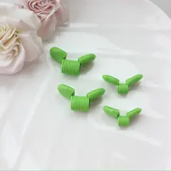 Пружина-стоппер с 30 мм (Bead Stopper), цвет зелёный, 2 штуки, И012