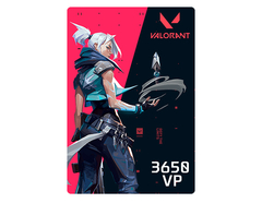 Игровая валюта Valorant: 3650 VP [Цифровая версия] (для ПК, цифровой код доступа)