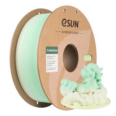 Пластик для 3D-печати eSUN PLA-Matte Rainbow, 1,75 мм, 1 кг, жёлтый/белый/аква, PLA-MTRB175S-YWAQ1P1