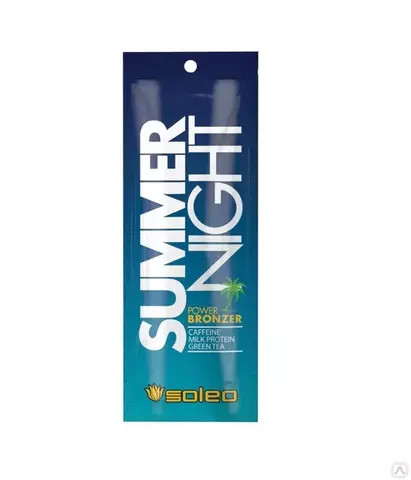 Soleo  Summer night  интенсивный крем-бронзатор для загара в солярии 15 мл