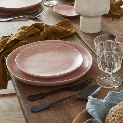 Тарелка 21.7см Costa Nova Livia розовая