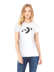 Футболка с принтом Панда, Медвежонок (Panda) белая w0011