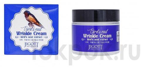 Крем с экстрактом ласточкиного гнезда Jigott Bird's nest Wrinkle Cream, 70 мл