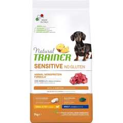 Сухой корм для собак TRAINER Natural Sensitive No Gluten, при чувствительном пищеварении, гипоаллергенный, ягненок (для мелких пород)
