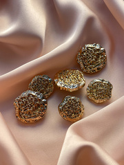 Пуговицы золотые плетеные