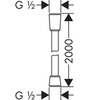 Шланг душевой с металлическим напылением 200 см Hansgrohe Isiflex 28274000