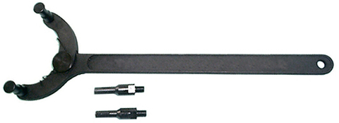 AI010030 Ключ радиусный разводной для удержания шкивов валов ГРМ, диапазон 21-100 мм.