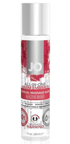 Универсальное массажное масло с согревающим эффектом All-In-One Warm Embrace - 30 мл. - System JO JO ALL-IN-ONE Massage Glide JO10148