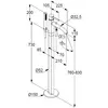Kludi 38590N076 Kludi BOZZ Однорычажный смеситель для ванны и душа,  для отдельно стоящих ванн, брашированное золото