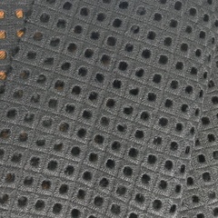 Ткань шитье черное 3248