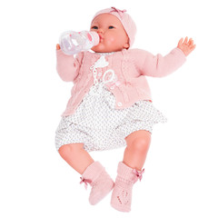 Munecas Antonio Juan Кукла-младенец Reborn Эмилия в розовом 52см (8166)