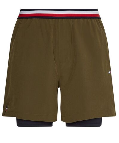 Шорты теннисные Tommy Hilfiger Essentials Training 2in1 Short - army green