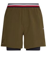 Шорты теннисные Tommy Hilfiger Essentials Training 2in1 Short - army green