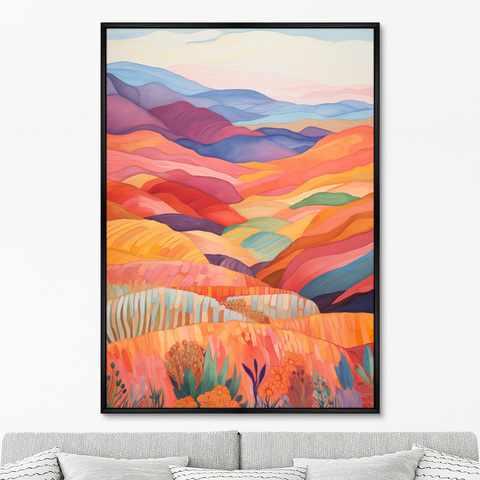 ArtNoMore - Репродукция картины на холсте Landscape collection, Patchwork carpet, No 2, 2024г.