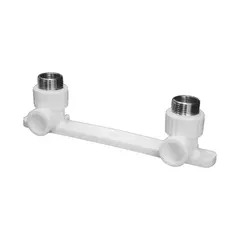 Планка PP-R монтажная белая НР Дн 20х1/2" под смеситель с водорозетками VALFEX 10123020