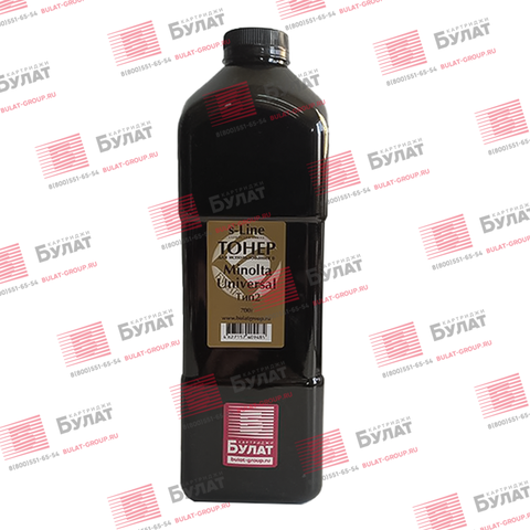 Тонер БУЛАТ s-Line Тип 2 для Konica Minolta (Чёрный, банка 700 г), универсальный