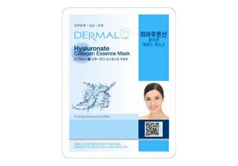 Маска для лица "Dermal" с гиалуроновой кислотой, 23г