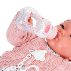 Munecas Antonio Juan Кукла-младенец Reborn Эмилия в розовом 52см (8166)