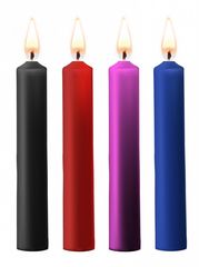 Набор из 4 разноцветных восковых свечей Teasing Wax Candle - 