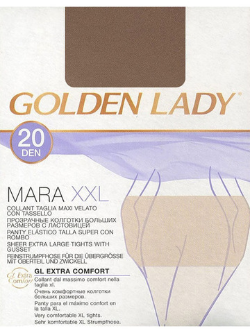 Колготки большого размера Mara 20 XXL Golden Lady