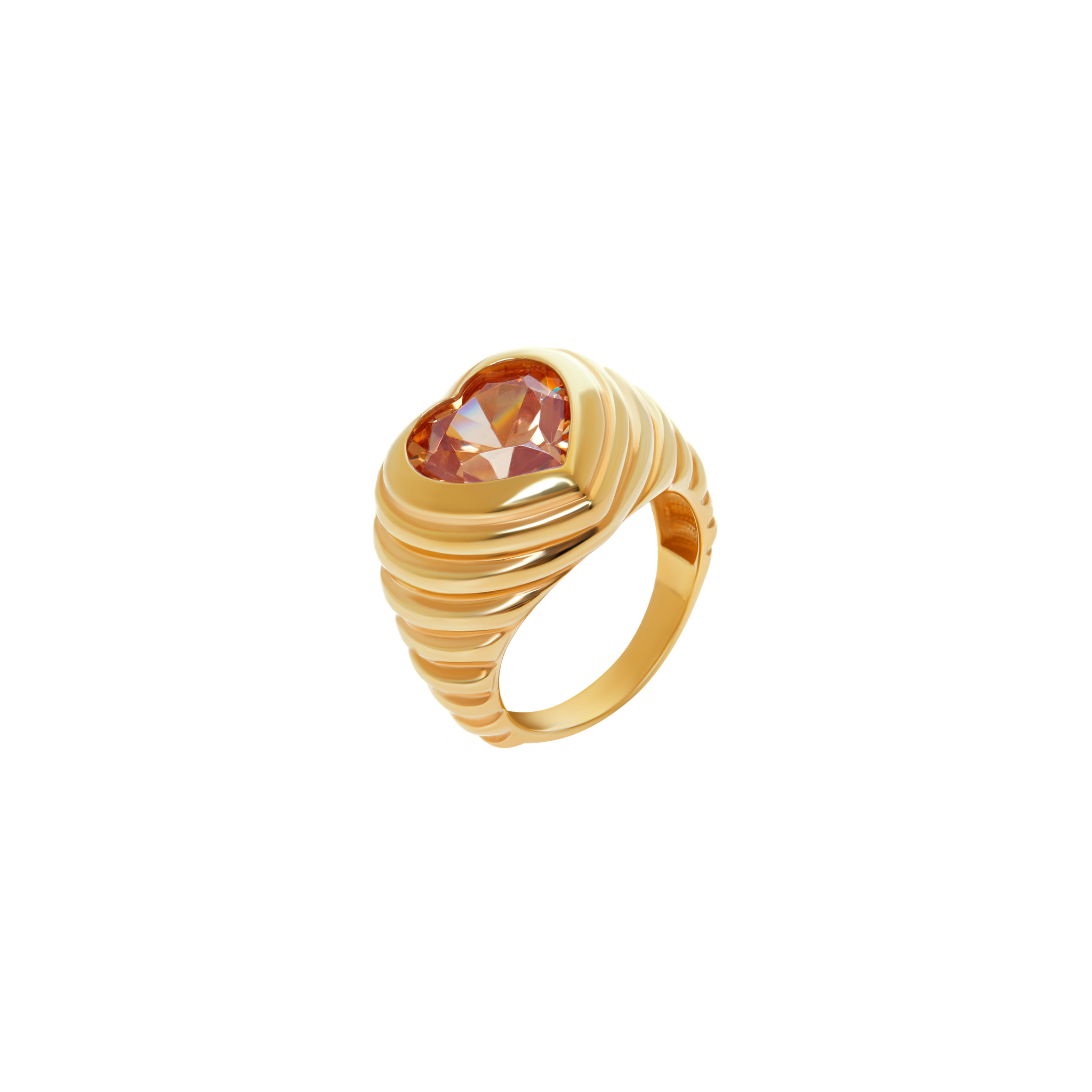 VIVA LA VIKA Кольцо Shiny Heart Ring – Champagne кольцо viva la vika shiny heart ring 17 размер
