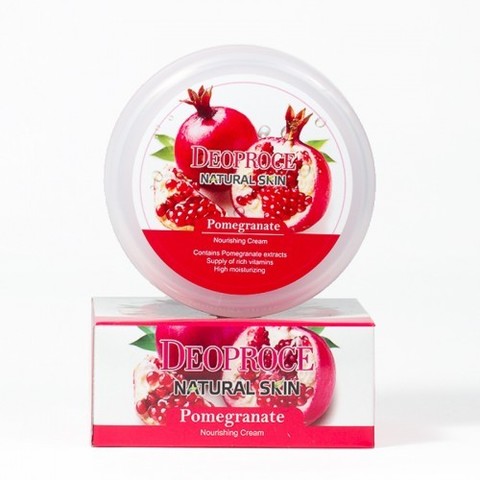 Deoproce Крем для лица и тела питательный с экстрактом граната Deoproce Natural Skin Pomegranate Nourishing Cream 100 г