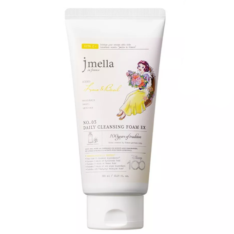 Пенка для умывания Лайм и базилик Jmella In France Lime & Basil Daily Cleansing Foam, 300 мл