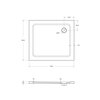 Cezares TRAY-M-AH-35-W TRAY-M-AH-90/80-35-W Душевой поддон из стеклокомпазита (SMC)