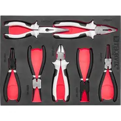 Thorvik UTS7STE Набор шарнирно-губцевого инструмента в EVA ложементе 280х375 мм, 7 предметов 53809