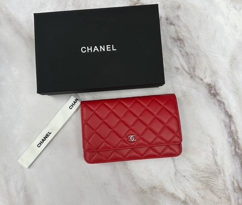 Сумка-кошелек Chanel Wallet On A Chain красный